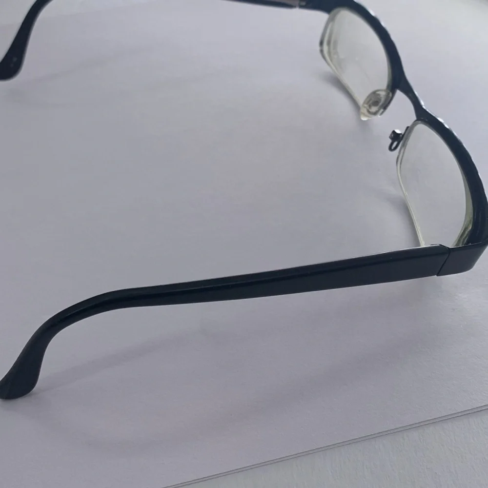 Scott Harris 112 Europa International Eyeglasses Frame Women's Black Half Rim